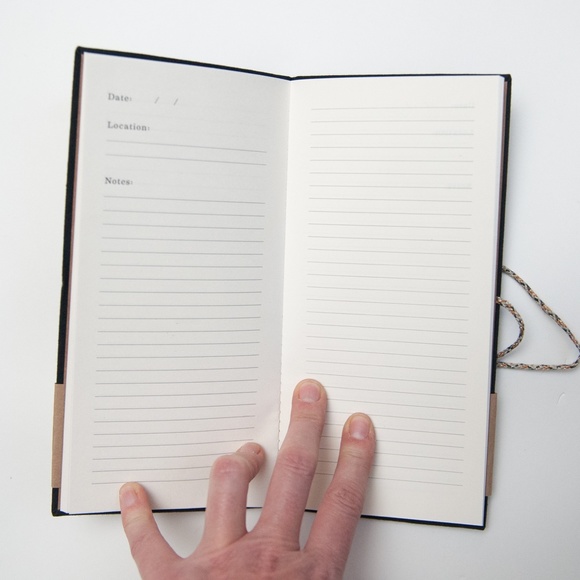 Print Fresh Fabric Travel Journal 10-Day Itinerary in Black - Picture 8 of 8